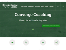 Tablet Screenshot of convergecoach.com